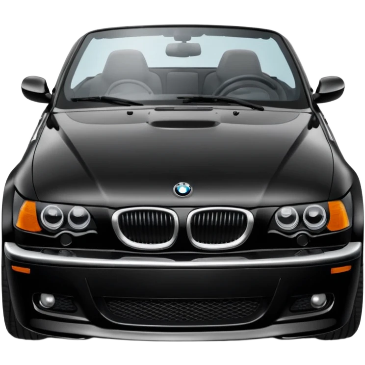 Black BMW 330ci convertible  emoji