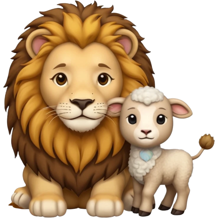 Lion and Lamb emoji
