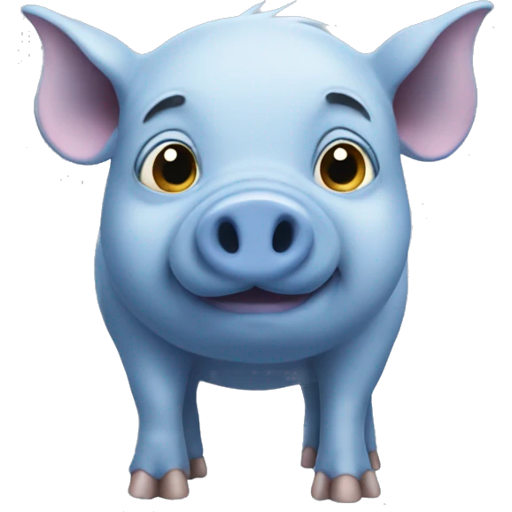 blue pig emoji