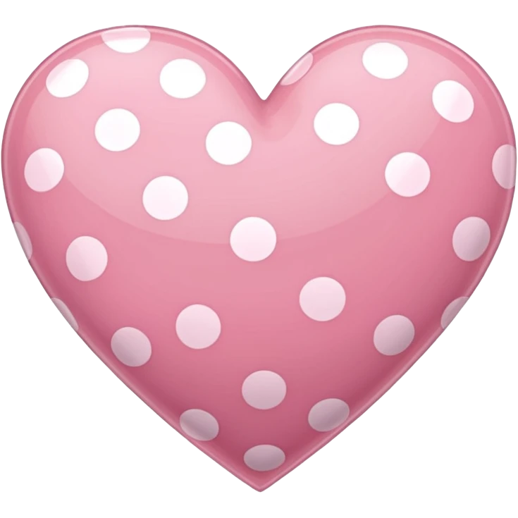 sakura heart with a polka dot pattern emoji