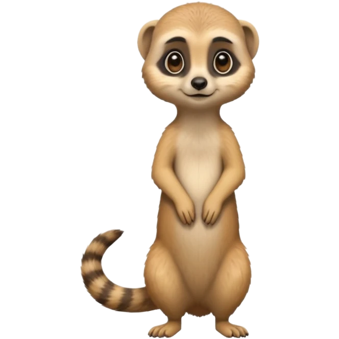 cute meerkat standing upright emoji