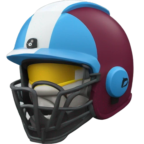 Lobo con casco y camisa vinotinto emoji