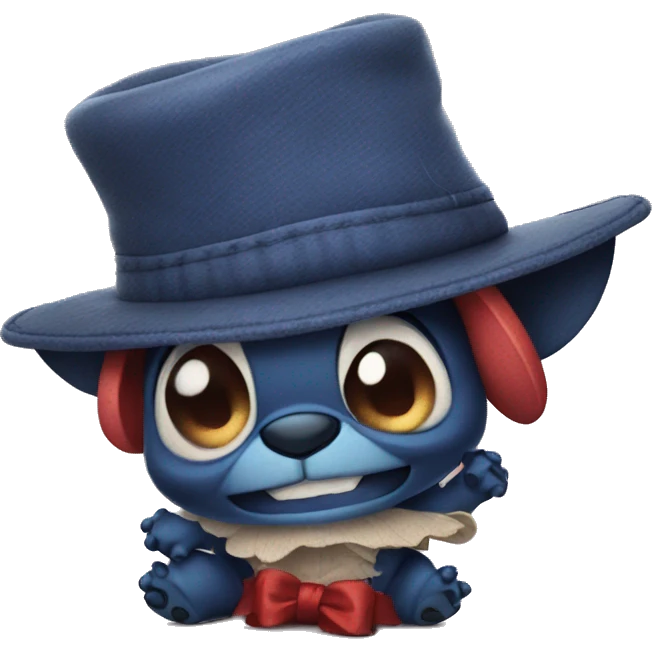 stitch with hat emoji