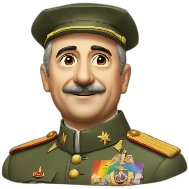 Francisco franco with rainbow emoji
