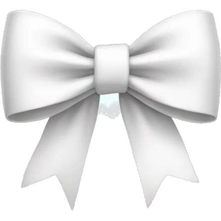 White bow emoji