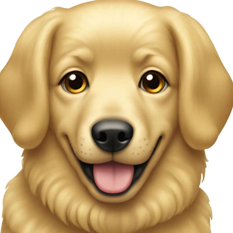 tender blonde golden dog emoji