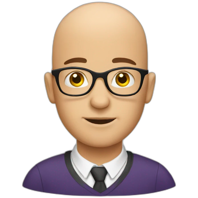 bald geek emoji