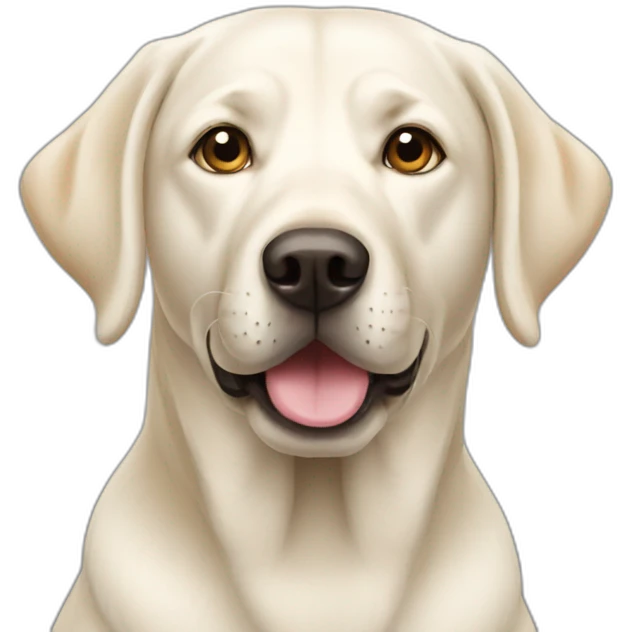 white labrador emoji emoji