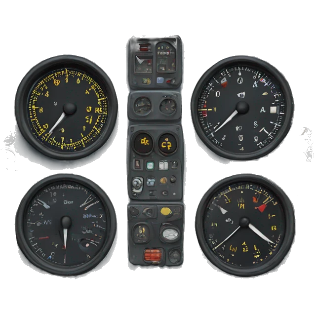 Cessna cockpit instruments  emoji