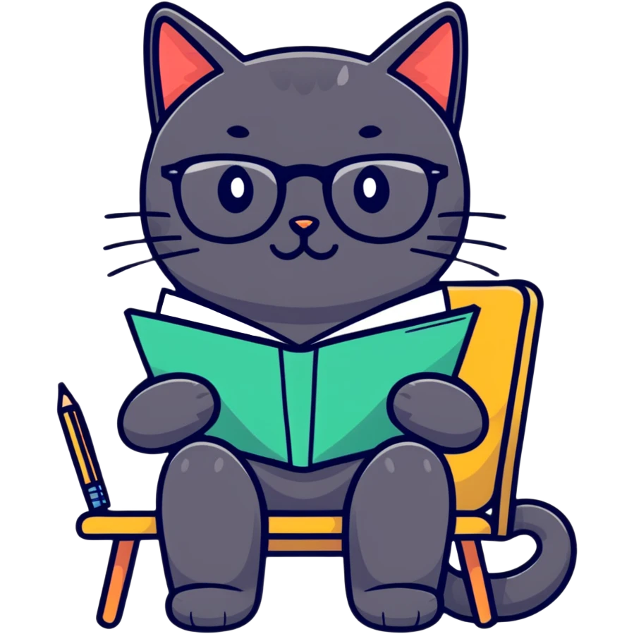 Black cat therapist emoji
