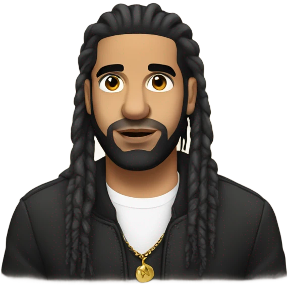 Drake with dreadlocks  emoji