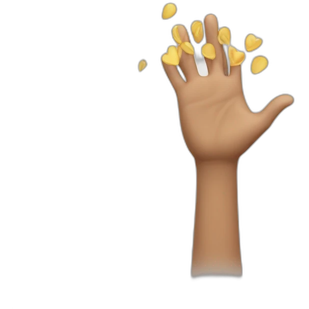 un homme avec les mains en l'air emoji