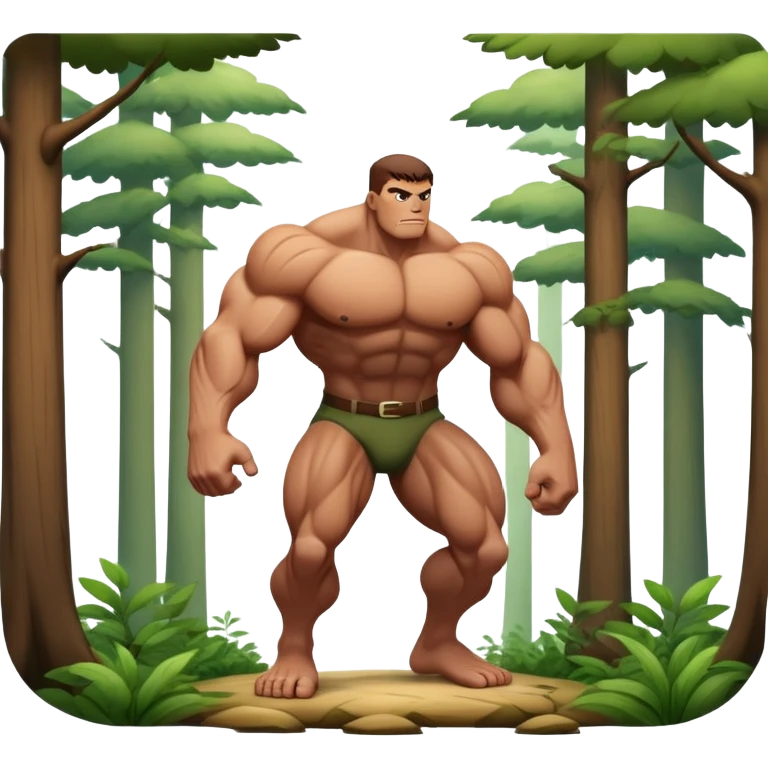 Giant stepping on guy emoji