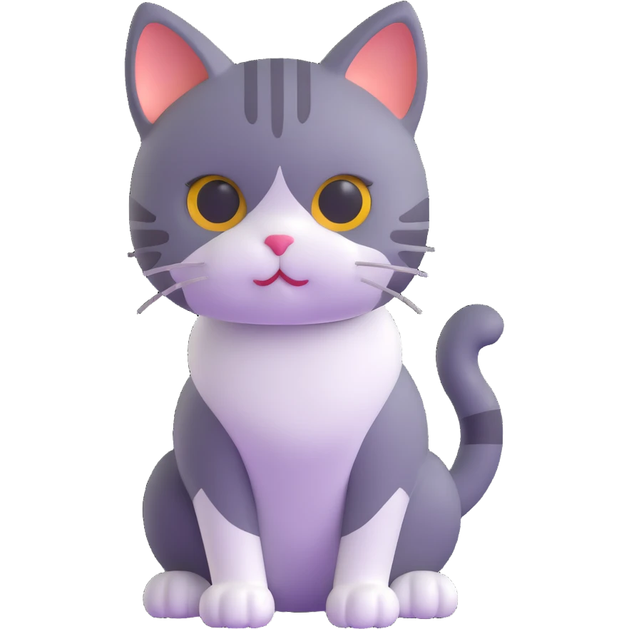 adorable cat posing emoji