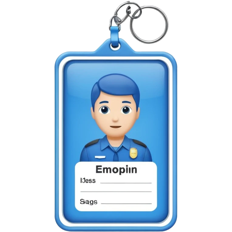 Security badge/card  emoji