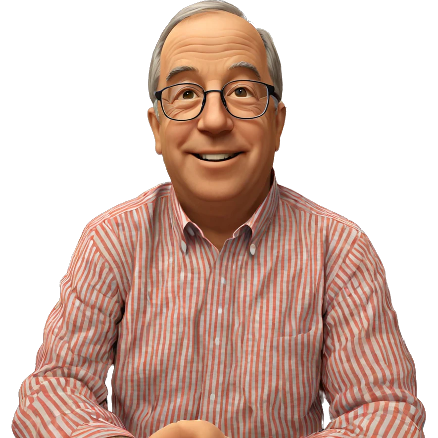 smiling old man with glasses emoji