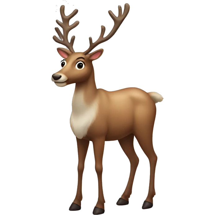 reindeer full body emoji