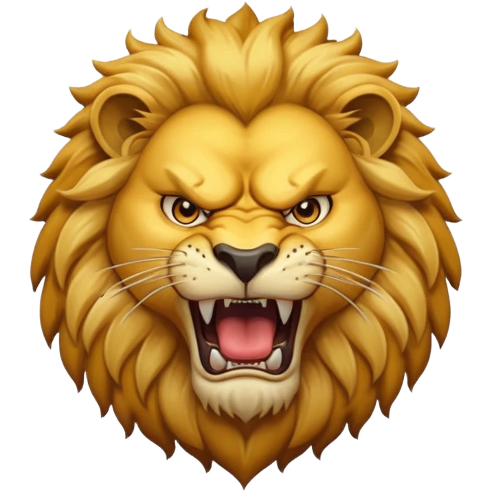 Angry lion emoji