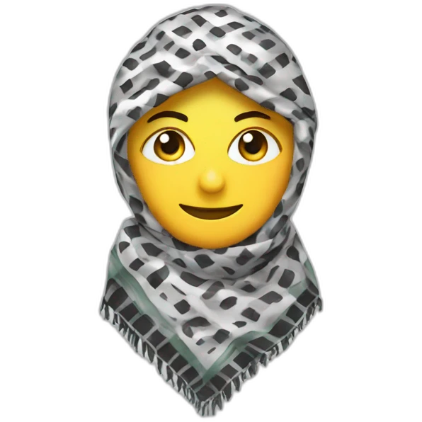 Keffiyeh scarf emoji