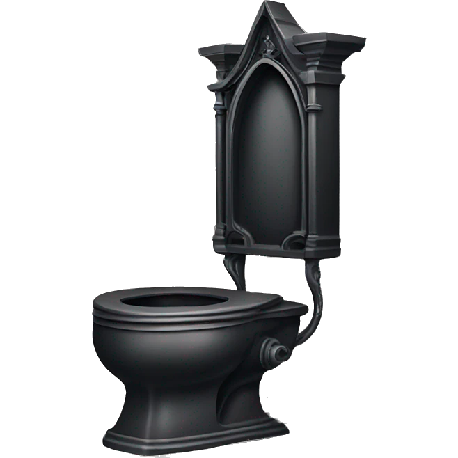 gothic style toilet  emoji