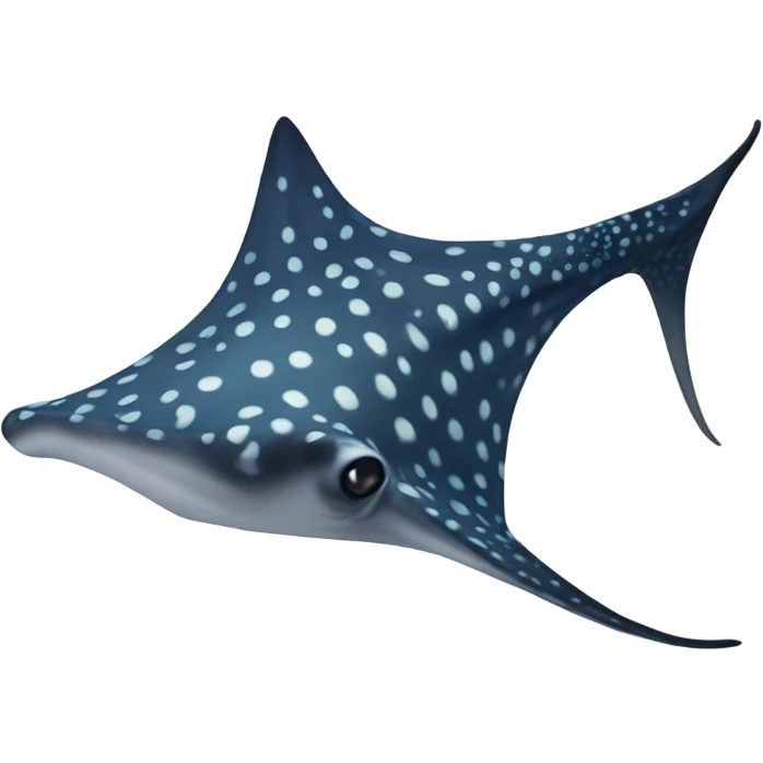 Spotted eagle ray emoji