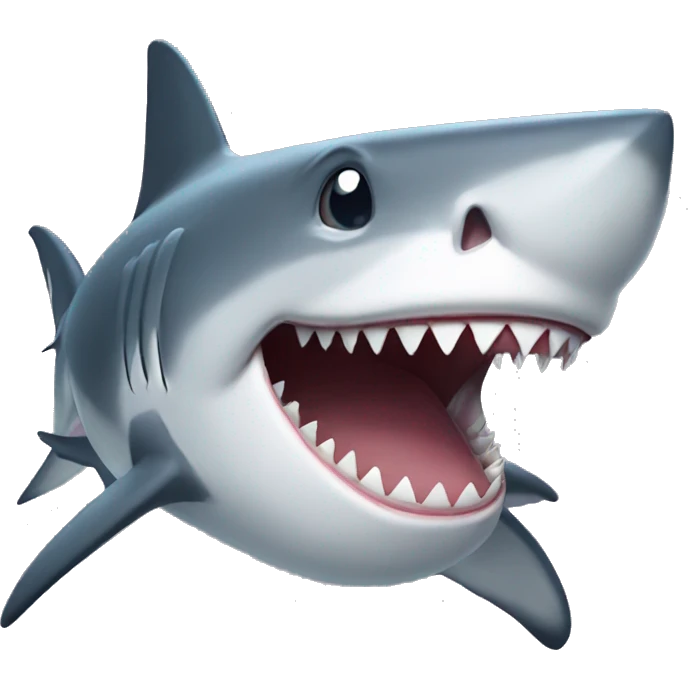 A shark is cring for it doean't have fins emoji
