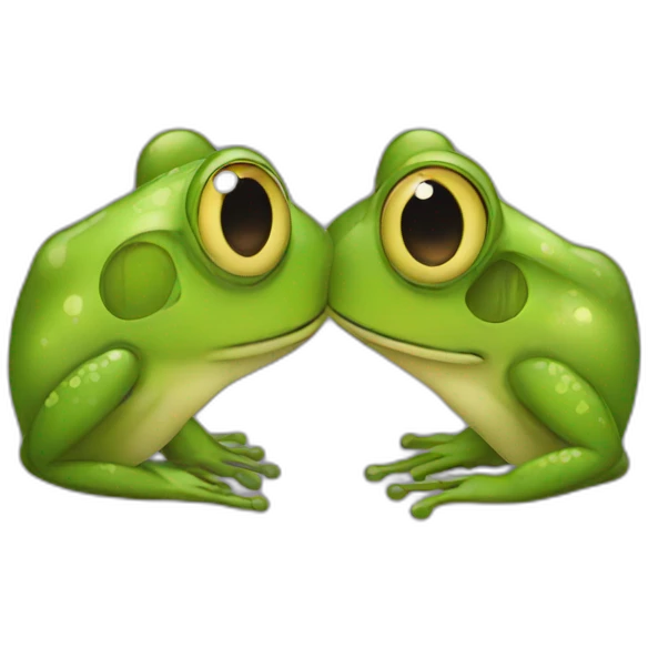 frog kiss emoji