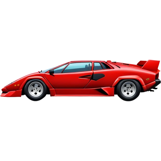 red Lamborghini Countach emoji