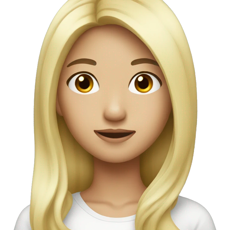 blonde asian emoji