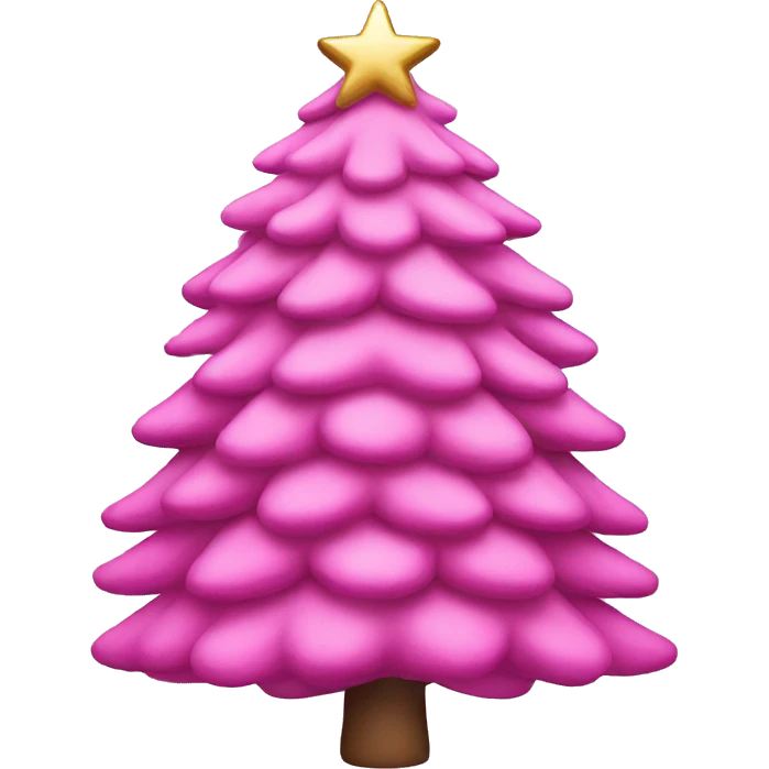 Pink christmas emoji