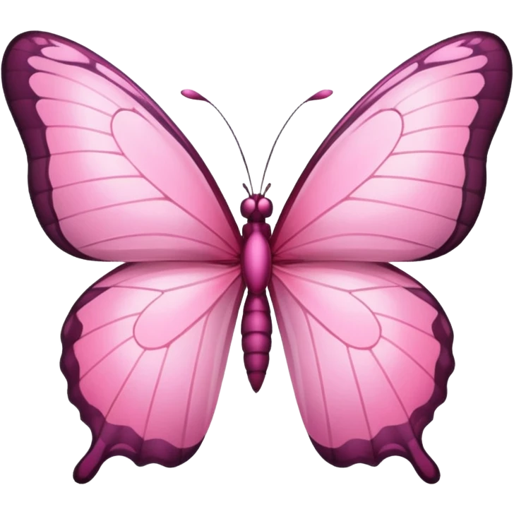 Pink butterfly emoji