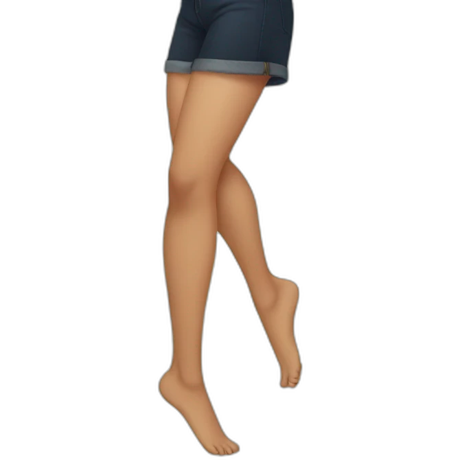 Legs touching  emoji