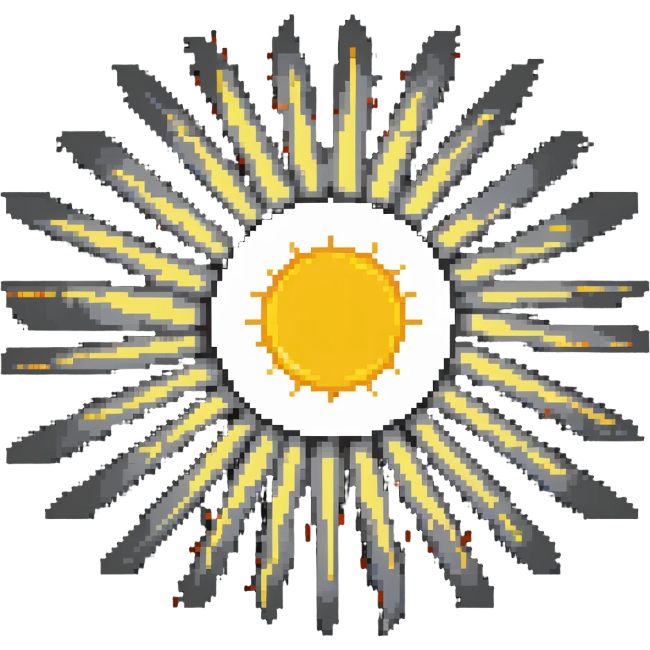 sun with radiating beams emoji