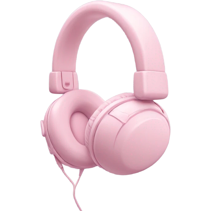 Light pink headphones emoji