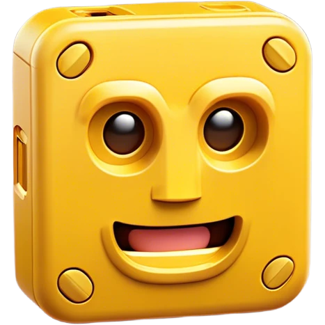 Clash of Clans aesthetic: Cinematic Playful Game Boy Portrait Emoji, rendered in a 3D vector-style similar to standard emojis with minimal shading and bold, simplified shapes. A compact, distinct form with signature details, softly glowing with a nostalgic gaming charm. Simplified yet unmistakably iconic, highly detailed and consistent, glowing with a soft radiance and high shine. Stylized with a touch of retro gaming magic and a soft glowing outline, capturing the essence of a beloved gaming relic with a friendly, playful manner! emoji