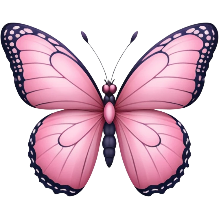 Pink butterfly emoji