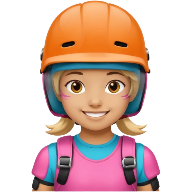 Roller blader girl child emoji