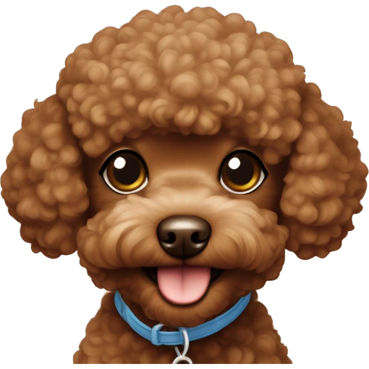 Toy poodle brown  emoji