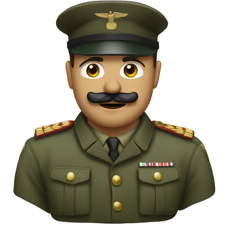 Soldier moustache  emoji