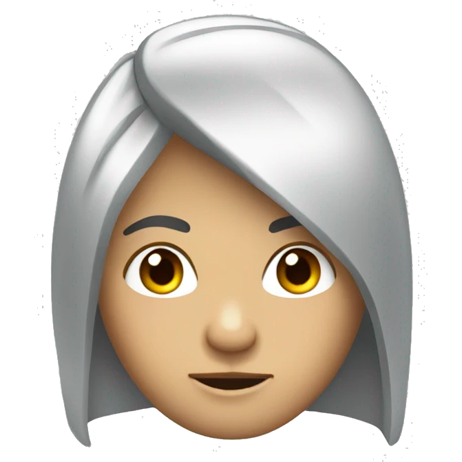 Cara de persona con corona de plata  emoji