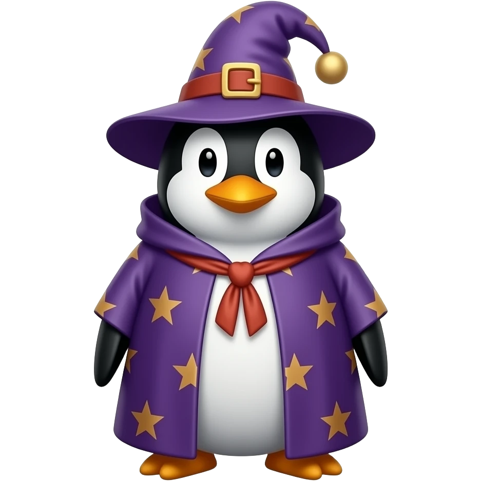 Penguin Wizard emoji