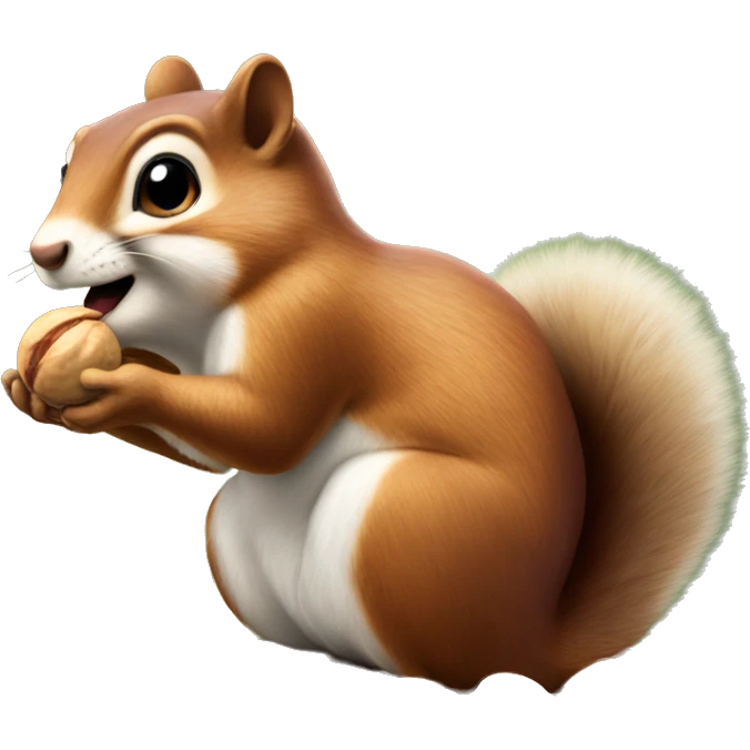 Squirel with mouth full of nuts emoji