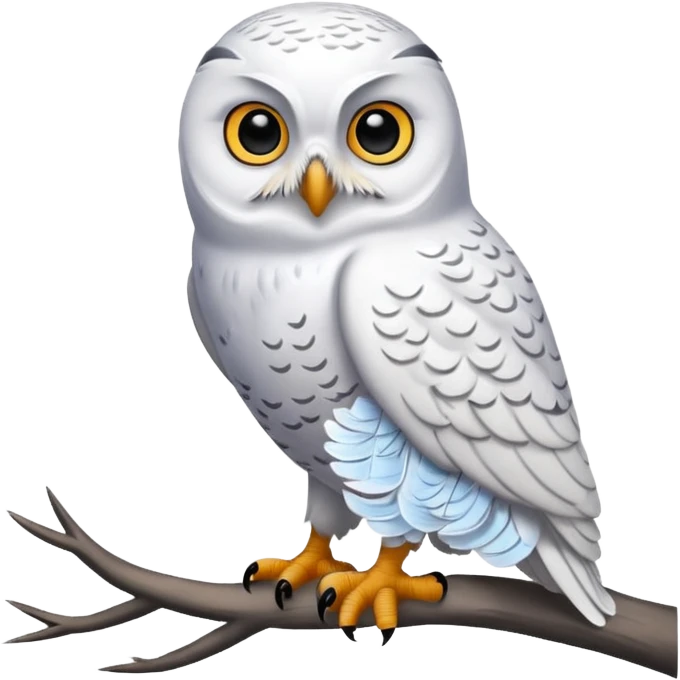 Hibou glacé  emoji