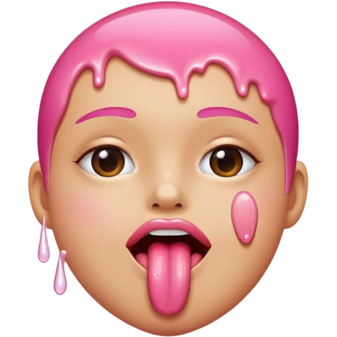 sexy tongue emoji