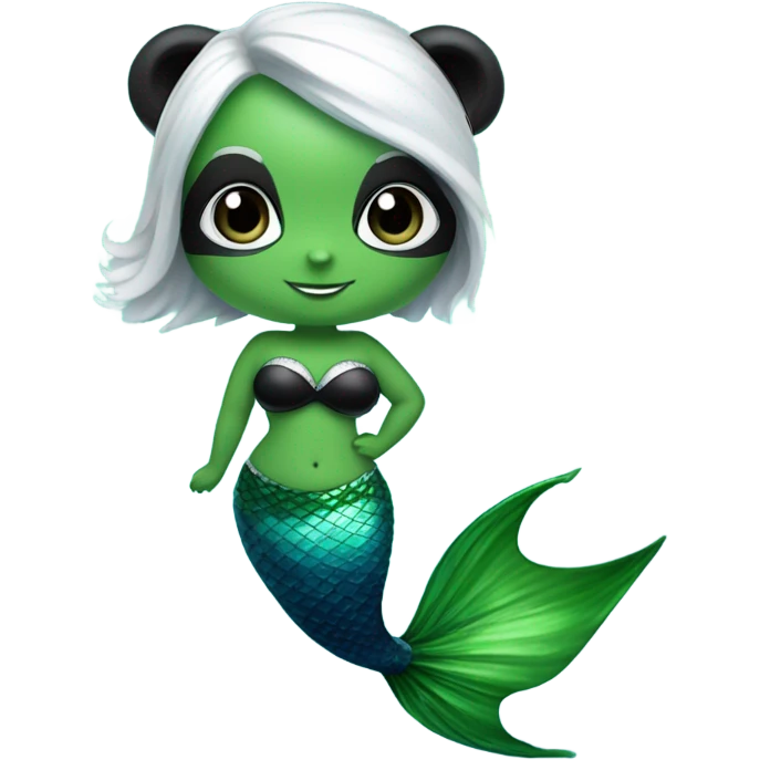 Panda mermaid  emoji