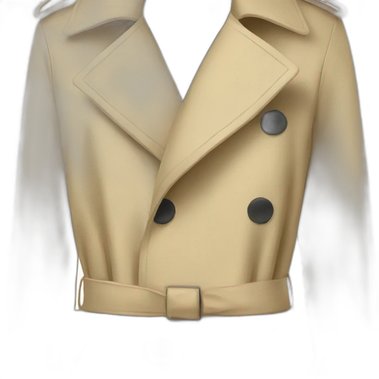 Beige trench emoji