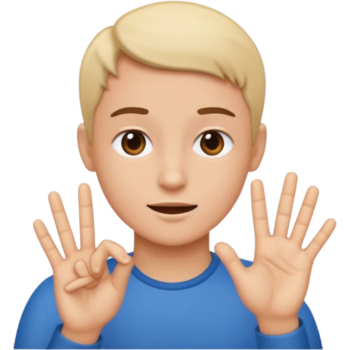 no me gusta alguien con señas de mano  emoji