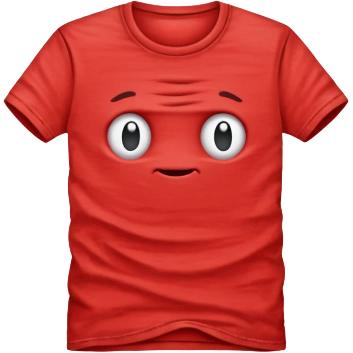 red t-shirt emoji
