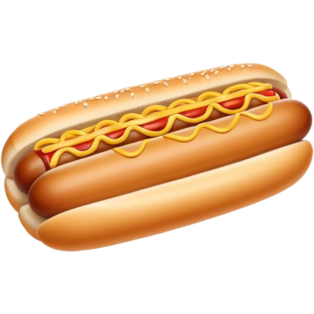 Dog inside of a hotdog emoji