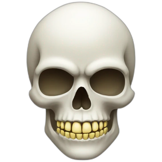Happy Skull iOS emoji emoji